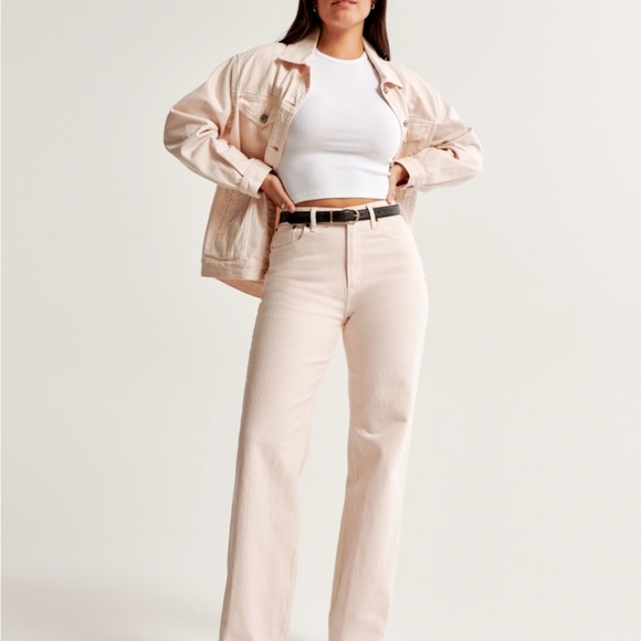 Abercrombie Curve Love High Rise 90s Relaxed Jeans - Picture 1 of 9